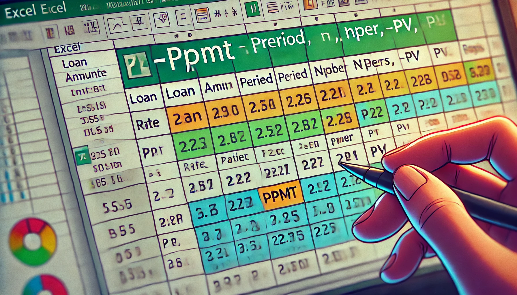 نحوه محاسبه قسط با تابع PPMT در اکسل