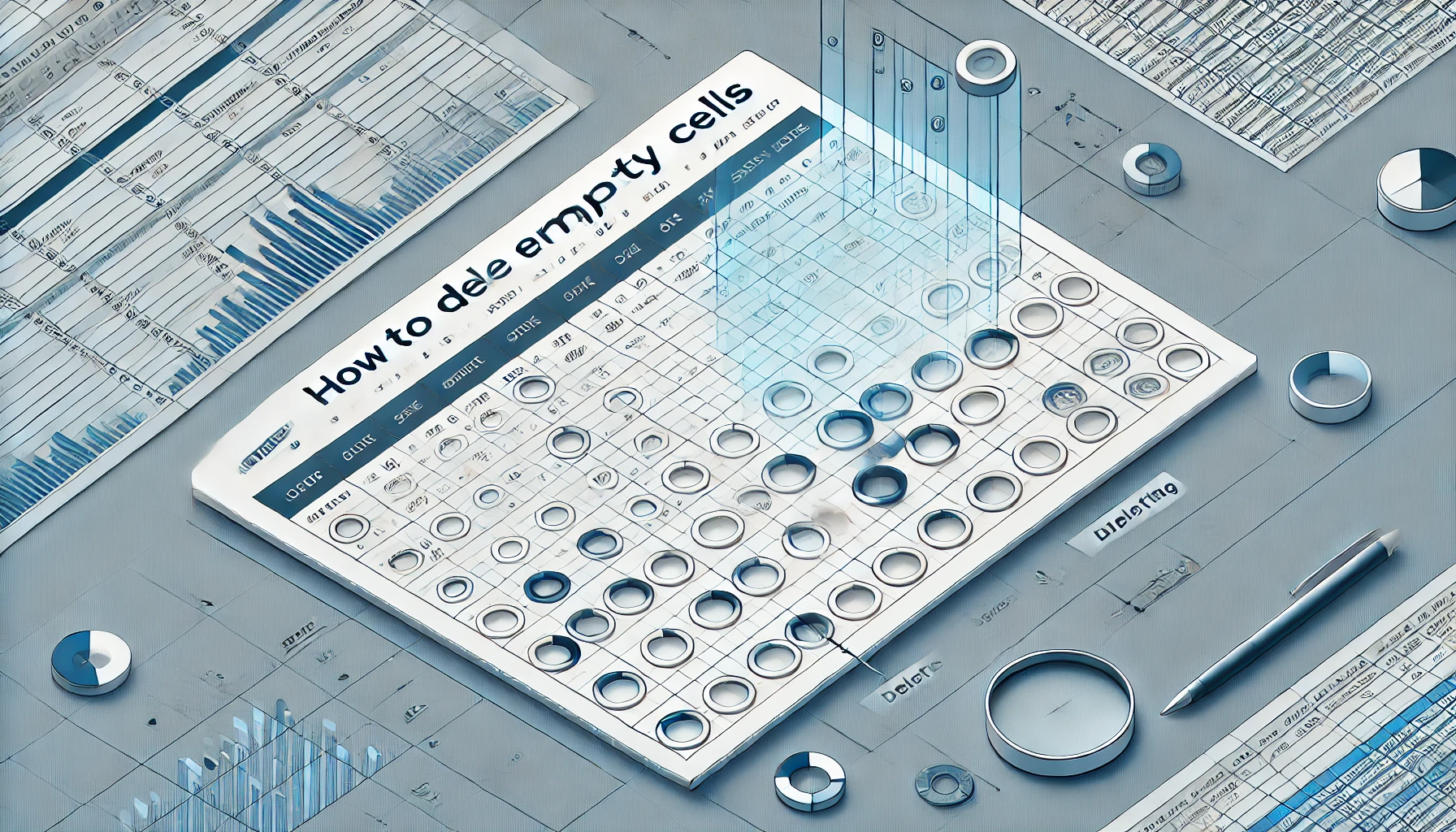 راهنمای گام به گام حذف سلول‌های خالی در اکسل