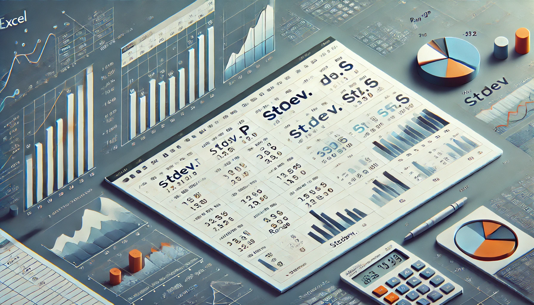 آموزش محاسبه انحراف معیار در اکسل