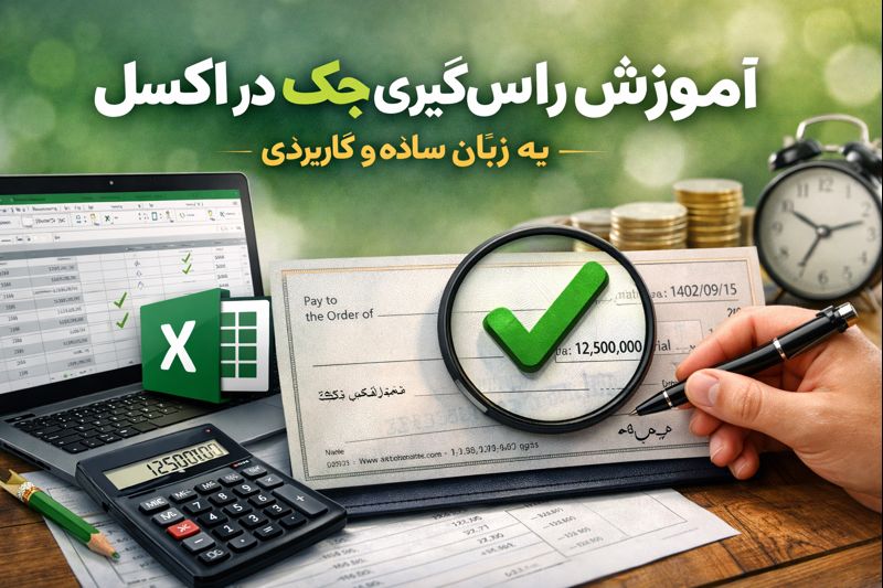 آموزش راس‌گیری چک در اکسل به زبان ساده و کاربردی
