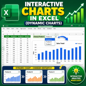 آموزش ساخت نمودارهای تعاملی در اکسل (Dynamic Charts) به زبان ساده
