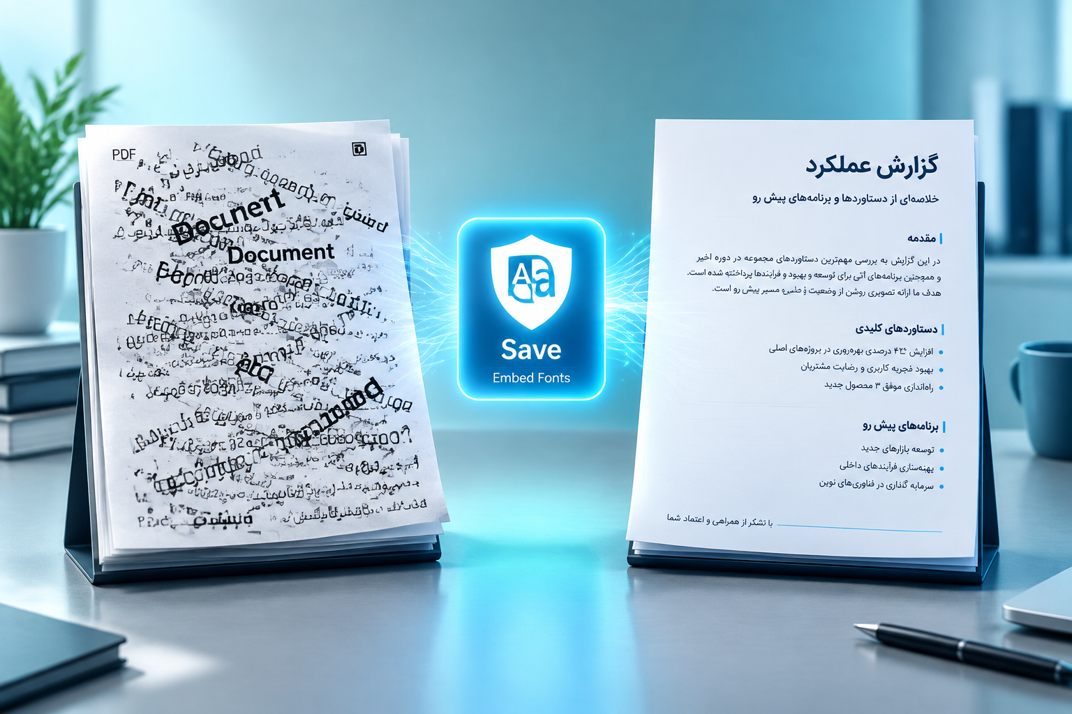 چرا فایل ورد در سیستم دیگر به‌هم می‌ریزد؟ (راهکار قطعی رفع مشکل فونت)